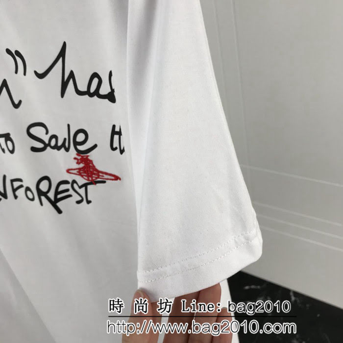 BURBERRY巴寶莉 19早春新款 老佛爺限定款 塗鴉印花短袖T-shirt 數碼印花刺繡 男女同款 ydi2524